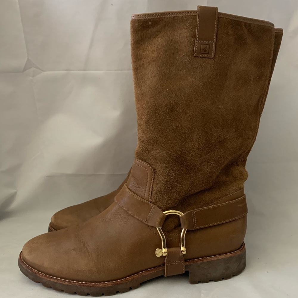 SPERRY Dylan TOP-SIDER MOTO MID SHAFT RIDING COWBOY BOOTS